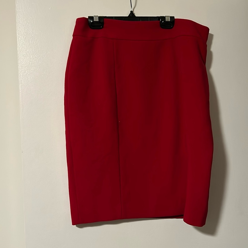 Red Ann Taylor skirt
